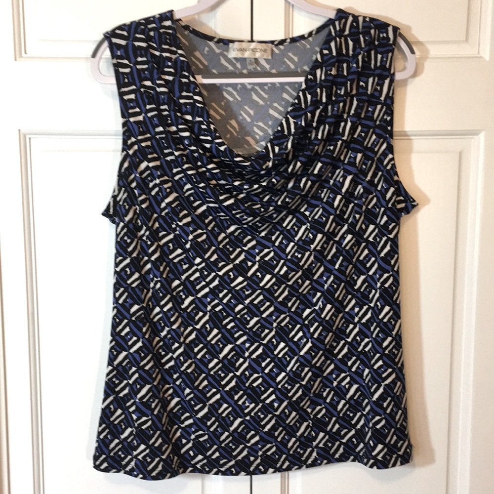 Evan Picone knit cowl neck top, Women's XL
